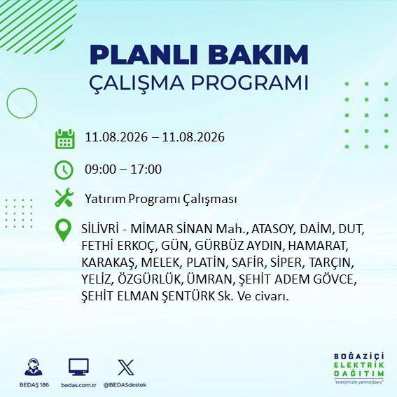 İstanbul karanlığa bürünecek! BEDAŞ Duyurdu: Salı Günü Saatler Sürecek Elektrik Kesintisi! 54