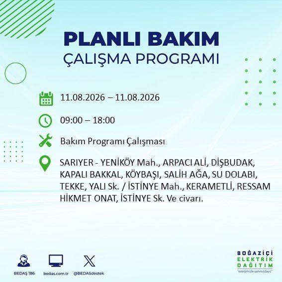 İstanbul karanlığa bürünecek! BEDAŞ Duyurdu: Salı Günü Saatler Sürecek Elektrik Kesintisi! 64