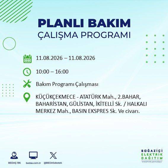 İstanbul karanlığa bürünecek! BEDAŞ Duyurdu: Salı Günü Saatler Sürecek Elektrik Kesintisi! 65