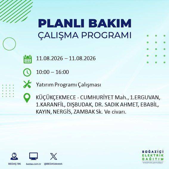 İstanbul karanlığa bürünecek! BEDAŞ Duyurdu: Salı Günü Saatler Sürecek Elektrik Kesintisi! 66