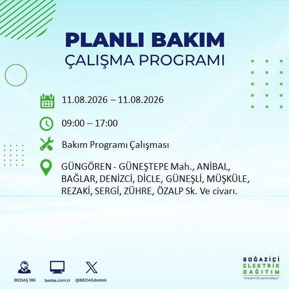 İstanbul karanlığa bürünecek! BEDAŞ Duyurdu: Salı Günü Saatler Sürecek Elektrik Kesintisi! 72