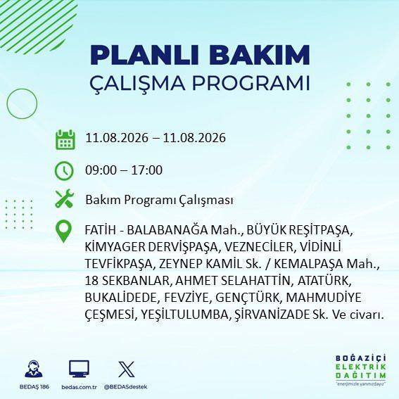 İstanbul karanlığa bürünecek! BEDAŞ Duyurdu: Salı Günü Saatler Sürecek Elektrik Kesintisi! 79
