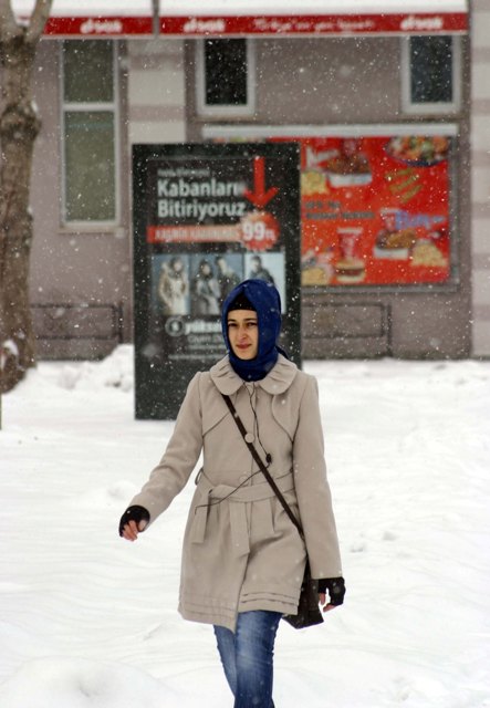 Konya beyaza büründü