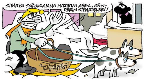 Karikatüristlerin kardan adam günü