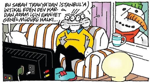 Karikatüristlerin kardan adam günü