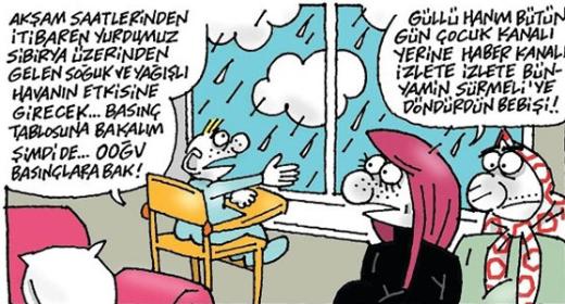 Karikatüristlerin kardan adam günü