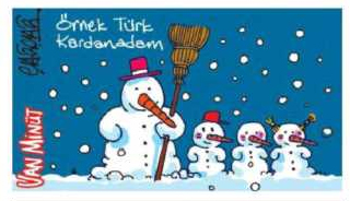 Karikatüristlerin kardan adam günü 9