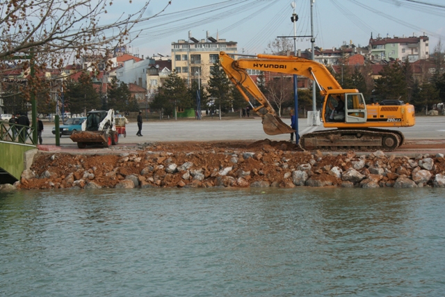 Beyşehir Gölünde sular yükseliyor 6