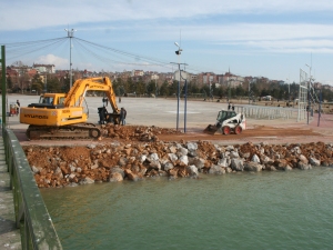 Beyşehir Gölünde sular yükseliyor