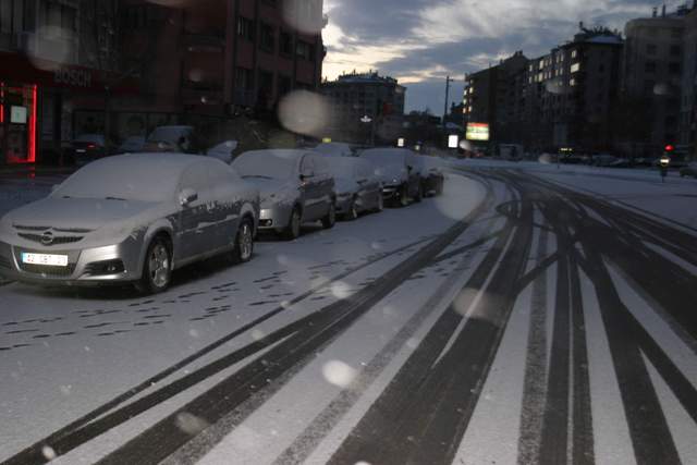 Mart ayında Konya beyaza büründü 2
