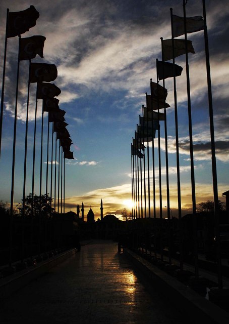 Konyada kartpostallık günbatımı 5