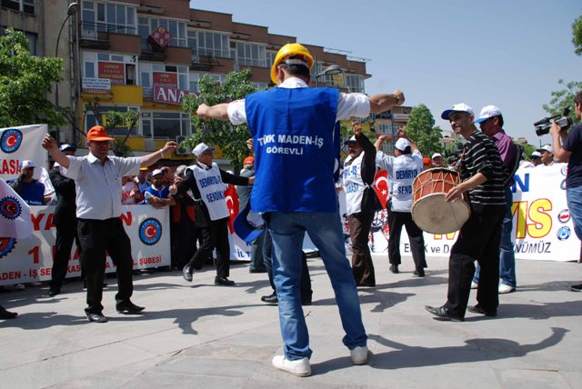 Konyada 1 Mayıs coşkusu