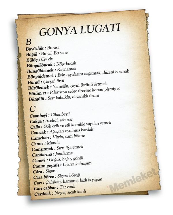 Gonya'nın lugatı 11