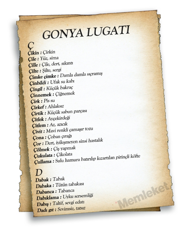 Gonya'nın lugatı 15