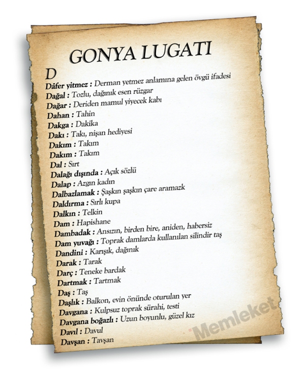 Gonya'nın lugatı 16