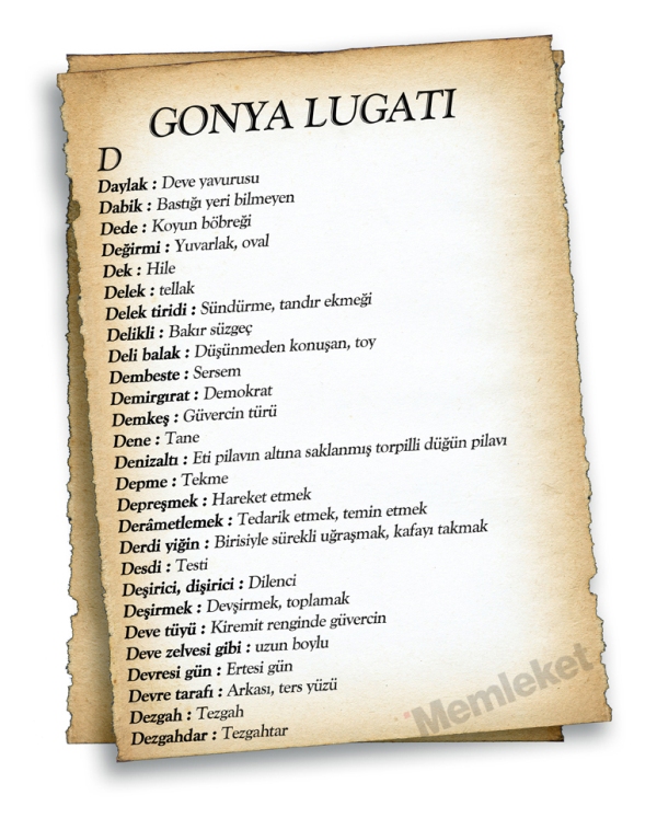 Gonya'nın lugatı 17