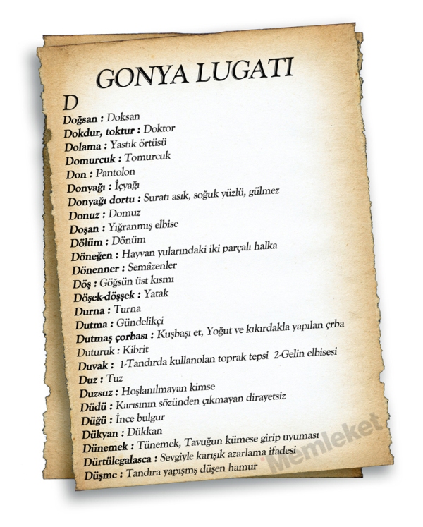 Gonya'nın lugatı 19