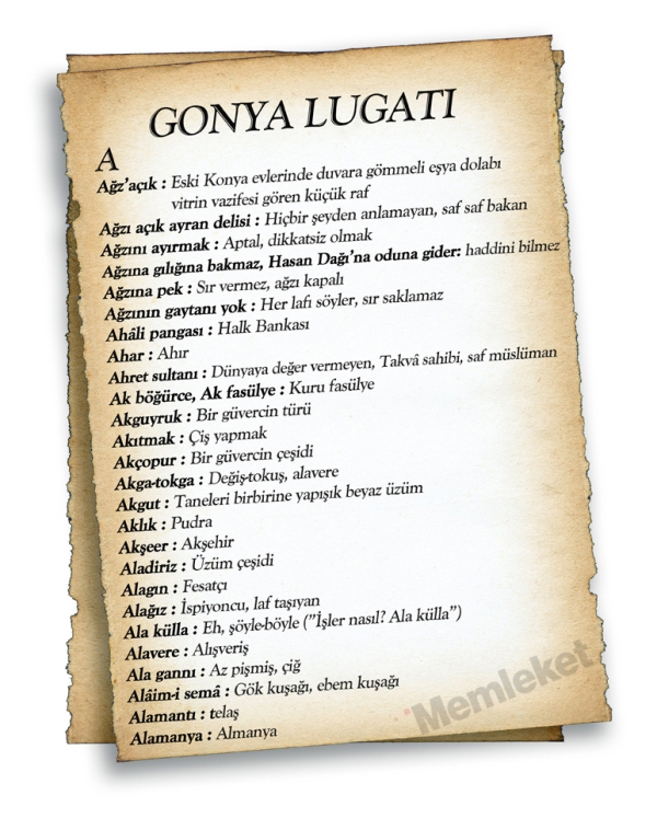 Gonya'nın lugatı 2