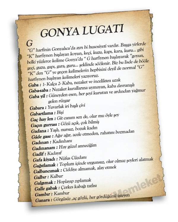 Gonya'nın lugatı 24