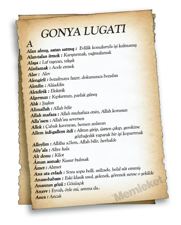 Gonya'nın lugatı 3