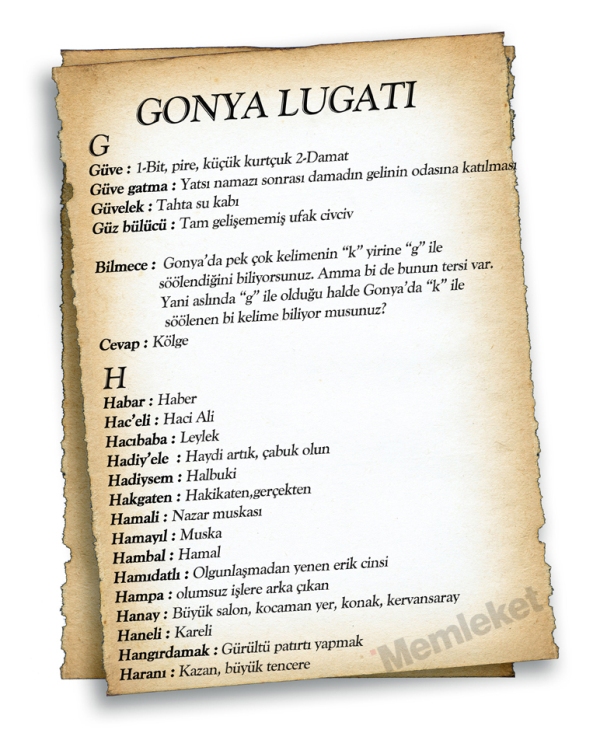 Gonya'nın lugatı 32