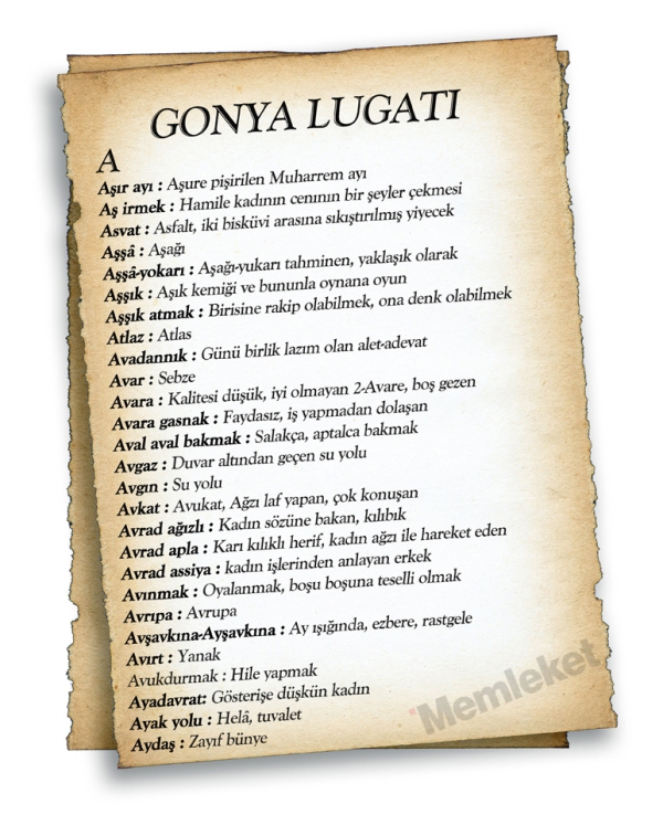 Gonya'nın lugatı 5
