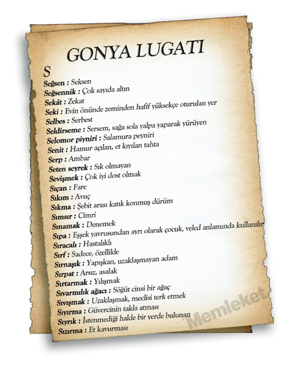 Gonya'nın lugatı 50
