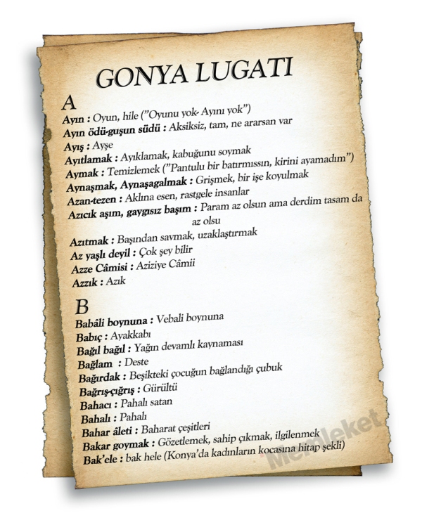 Gonya'nın lugatı 6