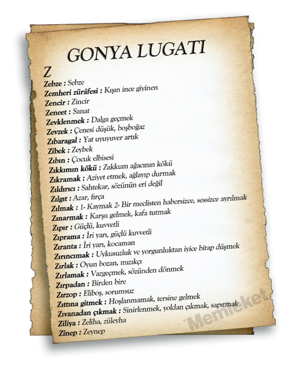 Gonya'nın lugatı 63