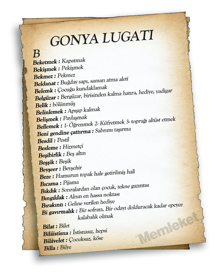 Gonya'nın lugatı 8