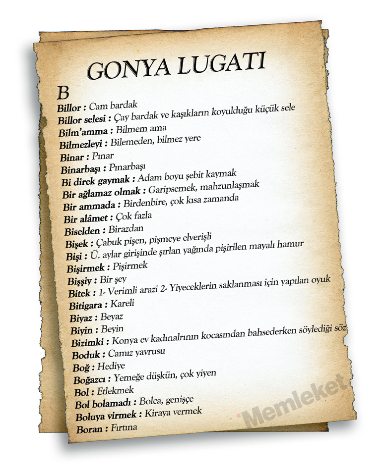 Gonya'nın lugatı 9