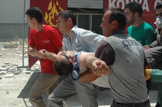 Bürotimeda yangın 10