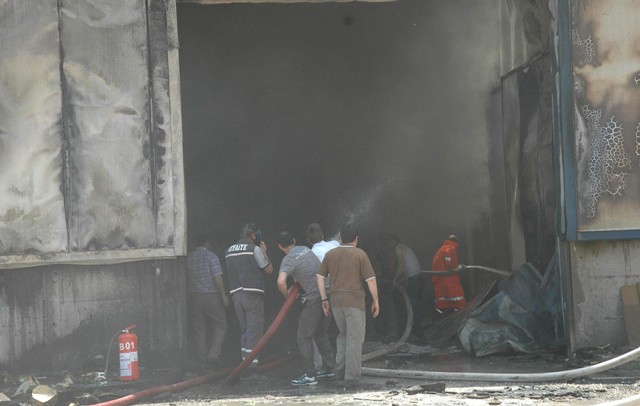 Bürotimeda yangın 13