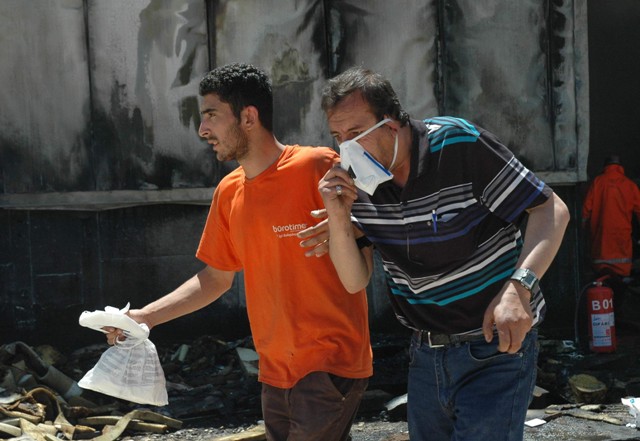 Bürotimeda yangın 14