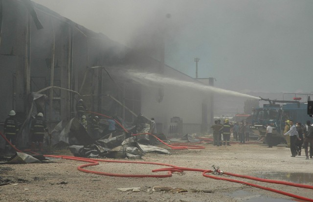 Bürotimeda yangın 15