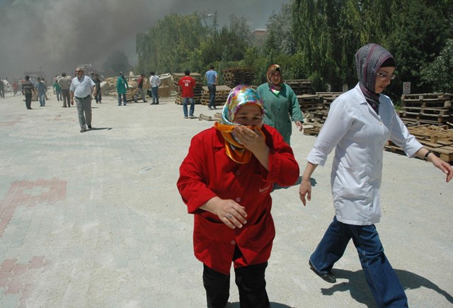 Bürotimeda yangın 4