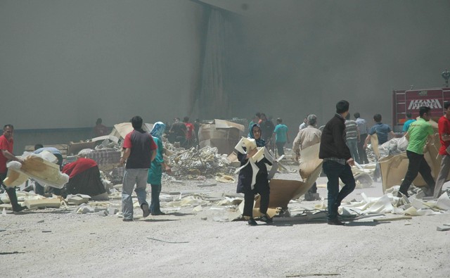 Bürotimeda yangın 6