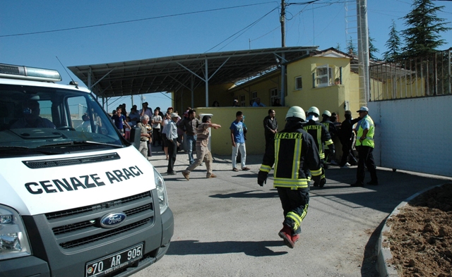 Karaman Cezaevinde yangın