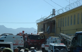 Karaman Cezaevinde yangın