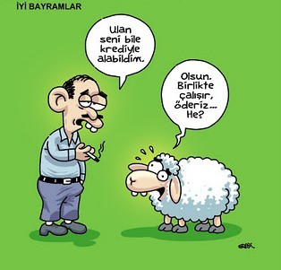 Kurbanlık karikatürler 