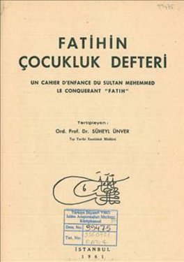 Fatih Sultan Mehmetin not defteri 19