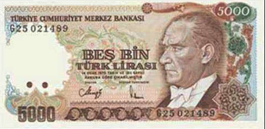 Dünden bugüne Türk Lirası 34