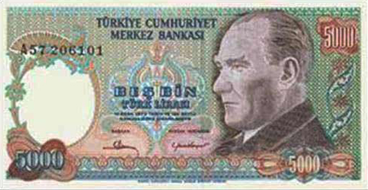Dünden bugüne Türk Lirası 35
