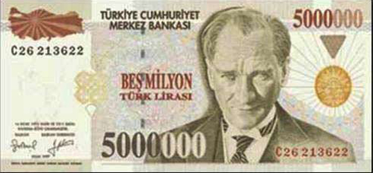 Dünden bugüne Türk Lirası 43