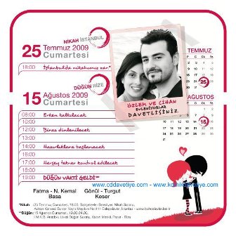 Düğün davetiyeleri 11