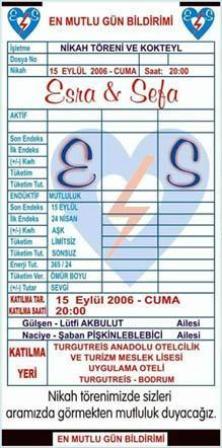 Düğün davetiyeleri 14