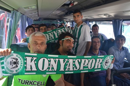 Taraftarlar Eskişehire çıkartma yaptı