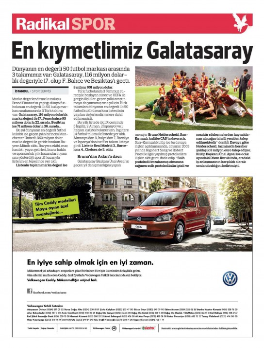 Gazetelerin spor manşetleri (29 Mayıs 2013) 11
