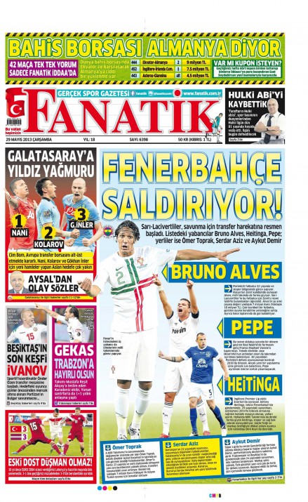 Gazetelerin spor manşetleri (29 Mayıs 2013) 5