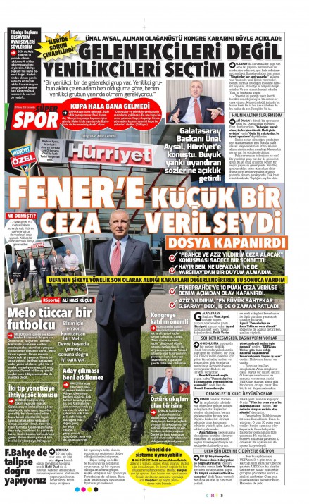 Gazetelerin spor manşetleri (29 Mayıs 2013) 8